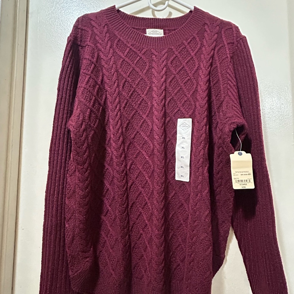 St. John's Bay Maroon Knit Sweater